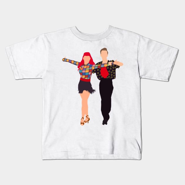 Joe and Dianne cha cha Kids T-Shirt by scooptroop